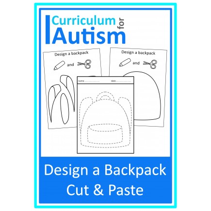 Backpack Cut and Paste Activity